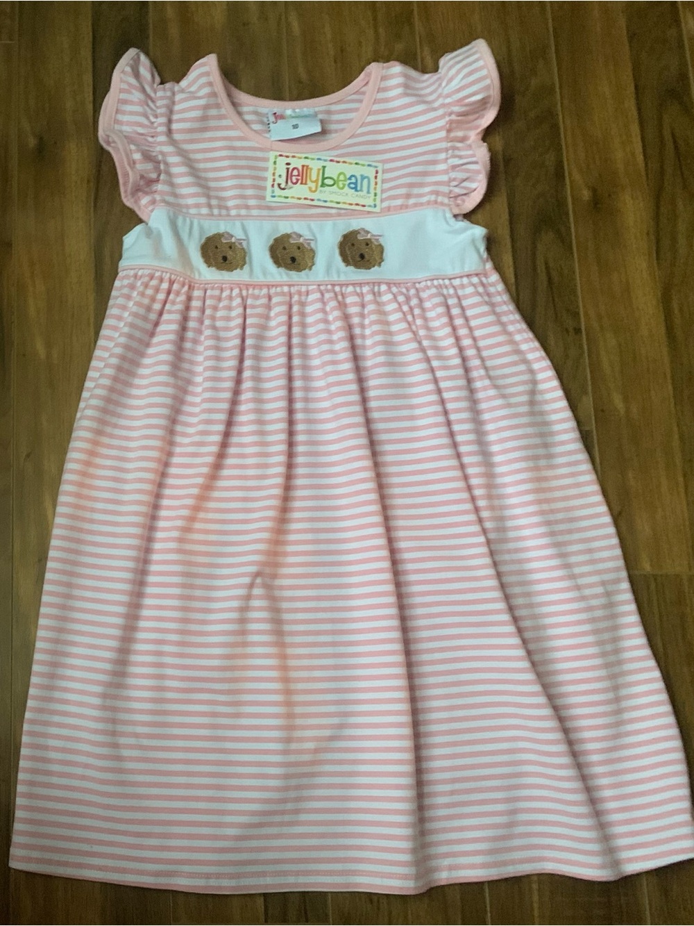 NWT Jellybean By Smocked Candy Dress Size 10